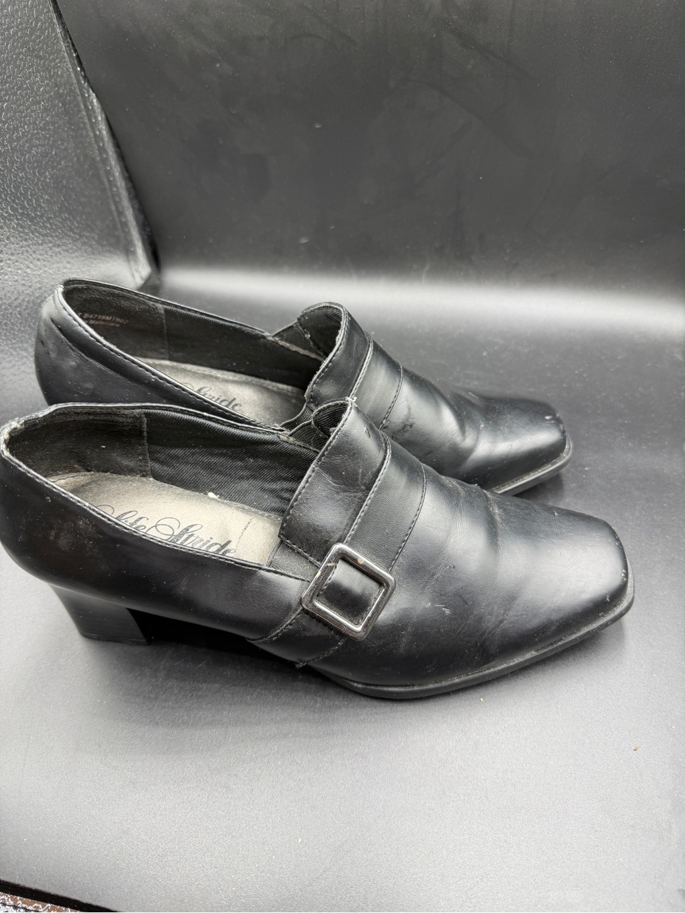 Life stride Slip-On Dress Shoes with Buckle